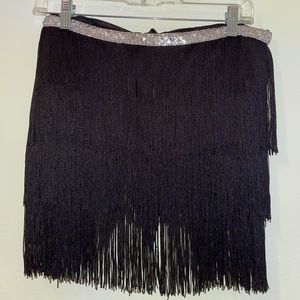 Flapper Costume Tie Skirt-Fits•S/M/L (Tie-Back)